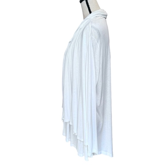 DKNY WHITE DOUBLE LAYER SWING OPEN CARDIGAN - NWT - Picture 7 of 12